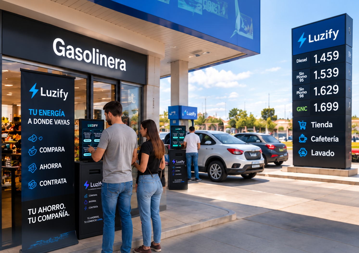 ATM Luzify en gasolinera
